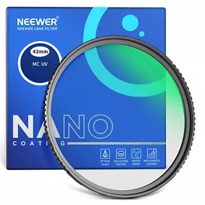 NEEWER 43 mm UV Protection Camera Lens Filter with Multi Coated HD Optical Glass - Picture 1 of 8