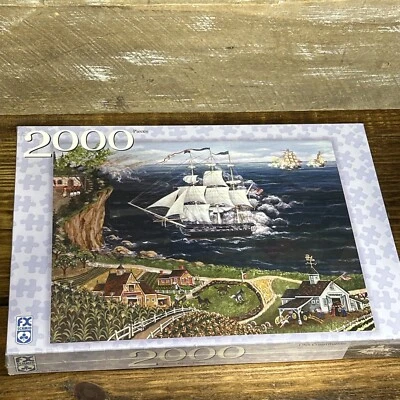 FX SCHMID 78958 USS CONSTITUTION 2000 PIECES PUZZLE NAVAL 38.5 x29.5” New Sealed - Image 1 of 4