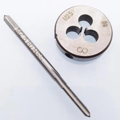 M2,5 x 0,45 mm Gewindebohrer & M2,5 x 0,45 mm Matrize Gewinde Rechtshänder - Bild 1 von 4