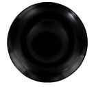 12 Lot Classic Black Stoneware Side Salad Plates, 7.5 in. Kitchen Dinner Plates