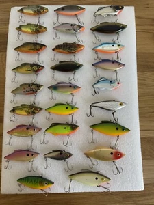 Vintage Fishing Lures Mixed Lot Crankbait Vintage Lure *NICE CONDITION* Qt. 26pc - Bild 1 von 21