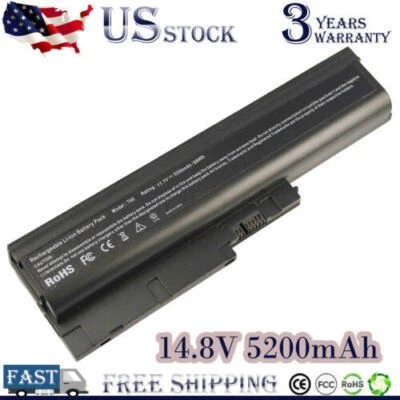 Battery T60 for IBM ThinkPad R60 R61 R61I R61E T60P T61 T61P T500 W500 Z60M Z61M - Image 1 of 4