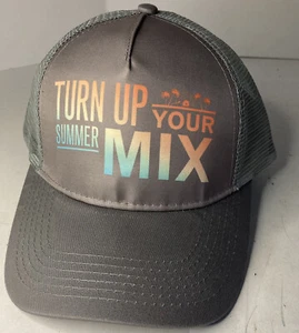 Gorra Gorra Sombrero Bacardi Turn Up Your Summer Mix Gris Malla Ajustable a Snap-Back - Nuevo - Imagen 1 de 5
