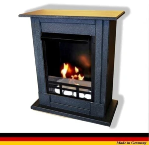 Ethanolkamin Gelkamine Fire place Cheminee Madrid Premium Royal Granit dunkel - Bild 1 von 5