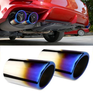 2 molduras de punta de silenciador de tubo de escape azul aptas para Toyota Camry XV70 SE XSE pn - Imagen 1 de 5