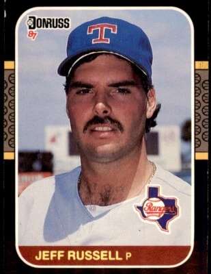 1987 Donruss Jeff Russell Texas Rangers #550 - Image 1 of 2