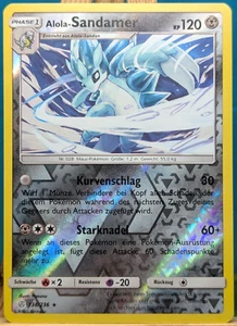 POKEMON - Mundos en Cambio - Alola-Sandamer - 138/236 - REVERSE HOLO - alemán - Imagen 1 de 1