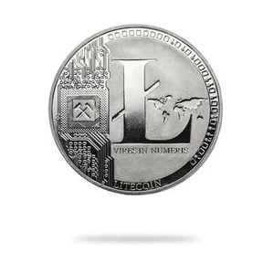 Cryptochips | Litecoin (LTC) Physical Crypto Coin | Sammlerstück Kryptowährung - Bild 1 von 7