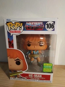 Funko Pop He Man Laser power 106 Masters universe SDCC 2022 Exclusive MOTU VER - Imagen 1 de 15