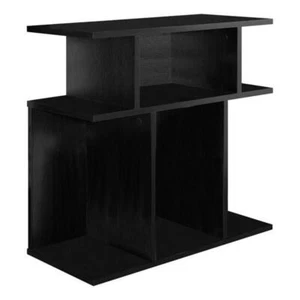 Accent Table Side End Nightstand Lamp Living Room Bedroom Laminate Black - Picture 1 of 6