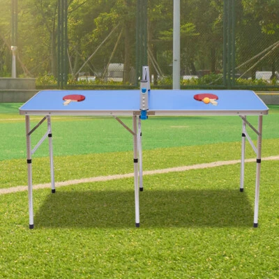 Klappbar Tischtennis Outdoor Sport Tischtennisplatte Tischtennistisch Mit Netz - Bild 1 von 4