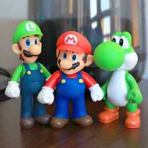 Super Mario Bros Action Figure Collectible Children Birthday Gift PVC Toy Model