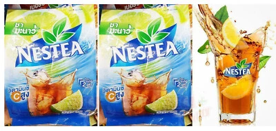2 x NESTEA Thai Lemon Iced Tea Mixes Powder High Vitamin C Drink 18 sticks x 13g - Image 1 of 2