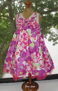 Hermoso "Penelope Mack"" Fiesta Flor Bebé Niña Vestido en Talla 12 Meses - Imagen 1 de 7
