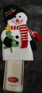Cubierta de botella de vino muñeco de nieve Bnip - Imagen 1 de 4