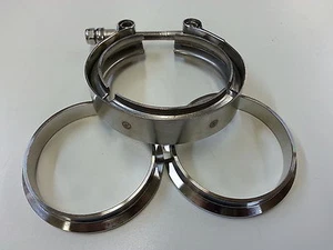 MAP 4055 3" Stainless Steel V-Band Clamp w/ Flanges *NEW* - Picture 1 of 2