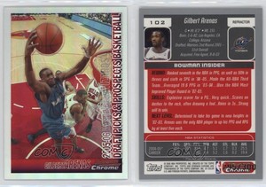 2005-06 Bowman Draft Chrome Refractor /300 Gilbert Arenas #102