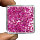 20 Pcs Natural Ruby 1.8mm Square Cut Sparkling Red Loose Gemstones Wholesale Lot