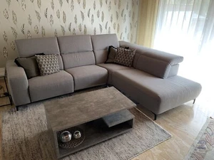 XXL Wohnlandschaft L-Form mit Relaxfunktion, elektr. verstellbar, fast wie NEU - Bild 1 von 4