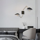 Modern Wall Lamp With Adjustable Arms & Black Shades, Perfect Home Decor Light