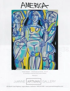 2013 Amerika Wassermädchen Kunstgalerie Druckanzeige - Bild 1 von 1