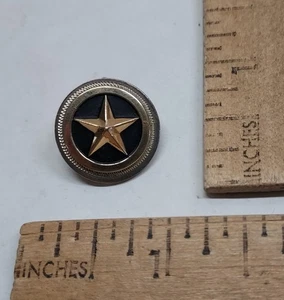 Domed Five Point STAR within Circle - PENDANT - GIST 1/10 14KT STERLING - #7730 - Picture 1 of 10