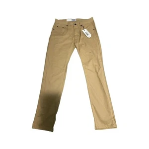 Neu Modern Stitch hellbraune Slim Fit Herrenjeans - Größe 32 x 30, neu mit Etikett, lässig Stretch Den - Bild 1 von 4
