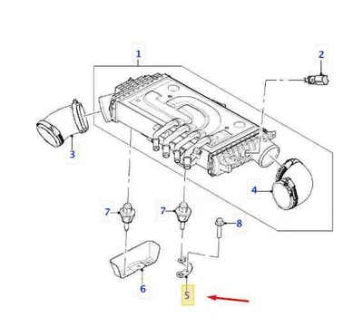 JAGUAR F-PACE X761 Ladeluftkühlerhalterung 113123456 NEU ORIGINAL - Image 1 of 2