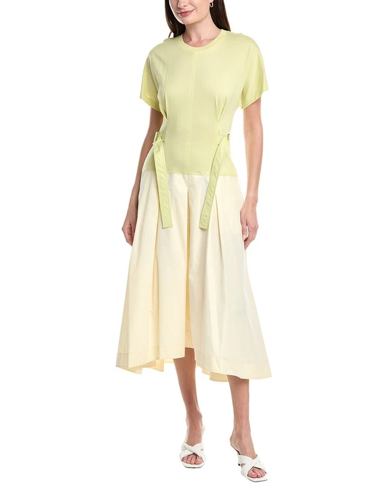 3.1 Phillip Lim府绸迷笛连衣裙女式黄色S — 第 1/3 张图片