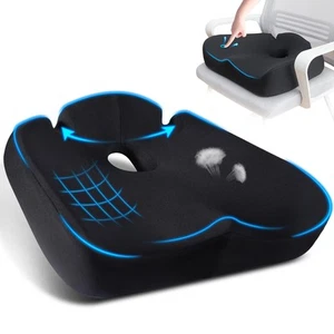 Seat Cushion for Office Chair, Large Memory Foam Cushions for Sciatica & Hip ... - Picture 1 of 6