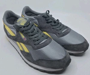 Reebok Herren klassisch grau Leder Wildleder und gelb Paris Edition Größe 13 - Bild 1 von 24