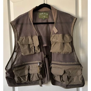 Orvis Clearwater Fly Fishing Vest Men’s XXL Pockets Mesh Cargo Tactical - Picture 1 of 3