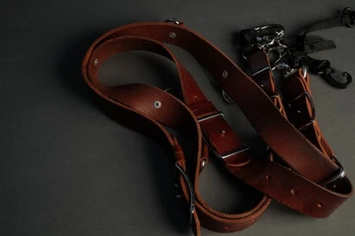 Кожаный ремень HoldFast Money Maker 2 для камеры плюс дополнительные принадлежности. Каштановый коричневый маленький - Изображение 1 из 4