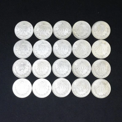 1920-1945 México Un Peso 0.720 Plata Resplandores Foto 1 de 2