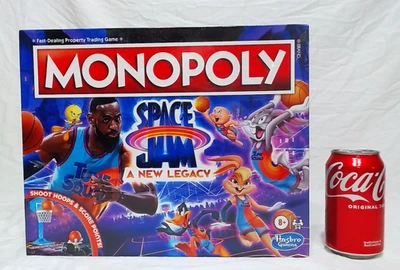 SPACE JAM MONOPOLY A NEW LEGACY, FAST DEALING PROPERTY GAME, HASBRO NIB - Image 1 of 4