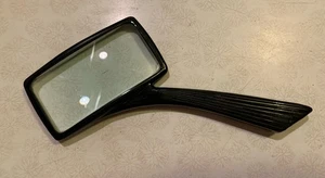 Vintage Convex Magnifying Glass Black (Bakelite Handle) Japan 4” Lens - Picture 1 of 7