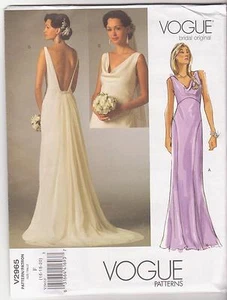 Vogue Pattern V2965 Bridal Original Wedding Gown or Bridesmaid Dress Sz 16-20 - Picture 1 of 2