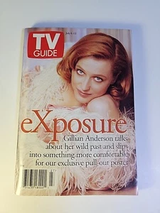 TV Guide Magazine - Exposure Gillian Anderson Cover - July 6-12, 1996 No Label - Picture 1 of 2