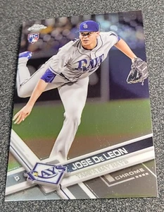 2017 Jose DeLeon Topps Karte #77 Tampa Bay Rays RC Rookie Chrome Refractor MLB - Bild 1 von 4
