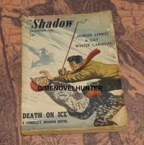 THE SHADOW DECEMBER 1946 "DEATH ON ICE" MAXWELL GRANT PULP - Picture 1 of 1