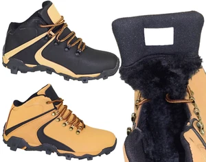 HERREN TREKKING BOOTS  WINTERSCHUHE GEFÜTTERT SCHWARZ GR. 41-46 - Bild 1 von 10