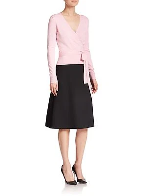$248 NEW Diane von Furstenberg DVF Winslow Black Knit A Line Midi Skirt  8 - Изображение 1 из 4