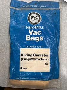 DVC brand vacuum bags for Husguevarna Viking Canister vacuum - 5ct - Picture 1 of 2