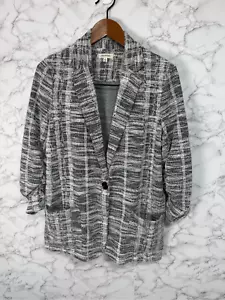 Max Studio Women’s Blazer Jacket sz L Textured G29 - Picture 1 of 7