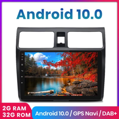 10" Autoradio Android Per Suzuki Swift 2003-2010 Navigatore GPS 2+32GB WIFI BT - Immagine 1 di 4