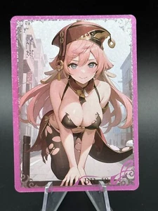 Yanfei - Genshin | Goddess Story Yisisantan 3 Meika 3 shiny waifu ccg - BR-18 - Picture 1 of 3