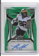 2023 Leaf Metal Draft  Rookie Autograph Luke Schoonmaker #3/4 Cowboys