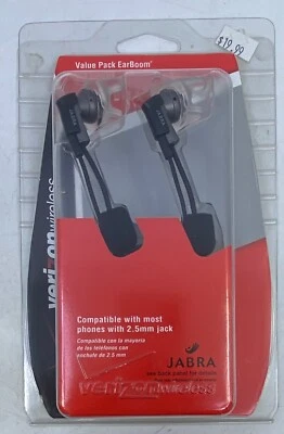 NOS Verizon Wireless Jabra 2.5mm Jack Value Pack Earboom Headset Jabra Black - Image 1 of 4