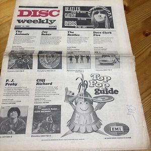 Disc Wochenzeitung - 14. August 1965 Siehe die Beatles Lennon in Amerika - Bild 1 von 6