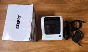 Beeprt BY-245BT Thermo Etikettendrucker weiß USB Bluetooth High Speed getestet gebraucht - Bild 1 von 9
